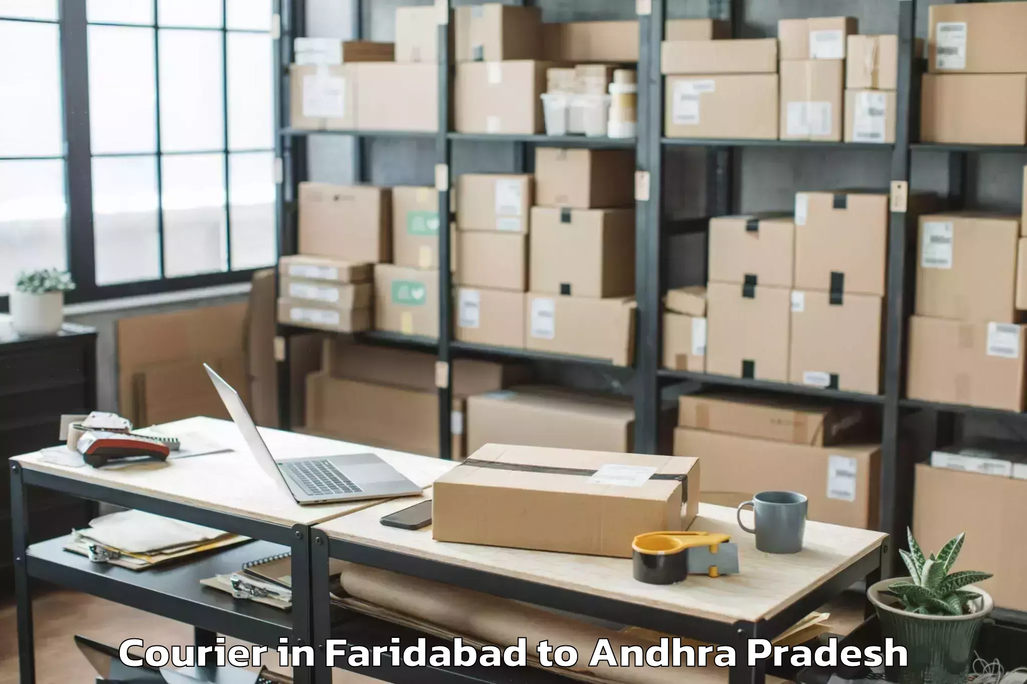 Book Your Faridabad to Marripadu Courier Today